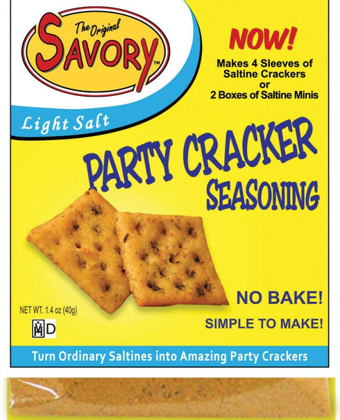 Savory Saltine Seasoning, 1.4 Ounce, Light Salt, 1 Pack