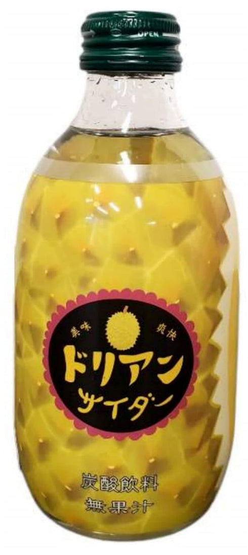 PARSIC 10.14Fl oz Pack 6 (Pack 6)) Tomomasu Japanese Soda Cider Soft Drink, Each (Pine, Durian, Mango, Melon, Peach