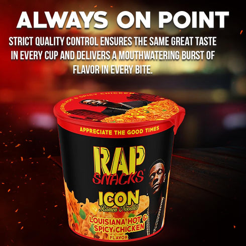 E-40-Pack 12 Rap Snacks Beef Prime Rib ICON Ramen Noodles