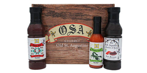 Sweet Heat BBQ Sauce, Fountain of Youth Marinade & Stinging Lizard Scorpion