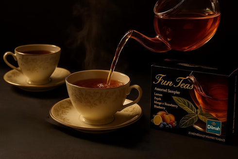 Pack-8x10 (Pack 1), Dilmah Fun Teas Variety Gift Individually Wrapped Tea Bags. of Gift of Tea,Fun Tea Collection