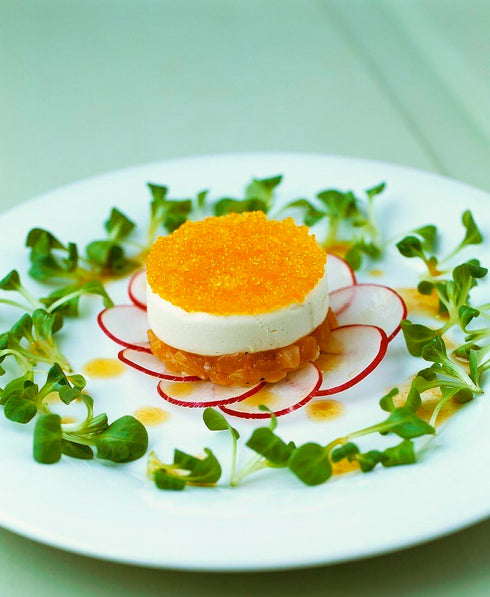 (2 oz) Hand-Packed Wild Golden Whitefish Roe Great Lakes Caviar with Bright Golden Pearls, Delicate Crunch, Clean Mild