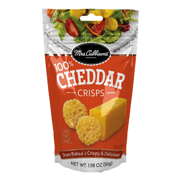 Mrs. Cubbison's Cheese Crisps, Cheddar, Cheddar Cheese Crisps, 1.98 ounce (pack of