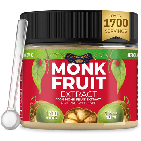 100% Monk Fruit Extract (90X Sweeter Than Sugar) Monk Fruit Sweetener No
