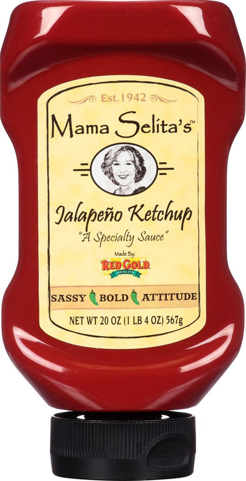Red Gold Mama Selita's Jalapeno Ketchup by - 20 oz Squeeze Bottle
