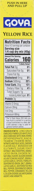 7oz, 12PK Goya Foods Yellow Rice Mix, Spanish Style