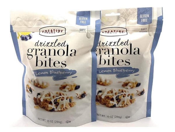 Generic Lemon Blueberry Drizzled Granola Bites Gluten Free 10 Oz Each (Pack of
