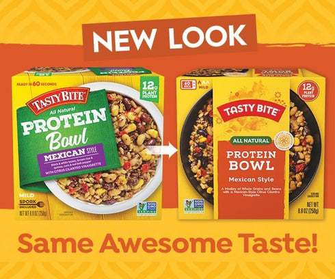 8.8 Pack 6, 12g Tasty Bite Mexican Protein Bowl, Ounce, of Ready to Eat, Microwaveable, Vegan, Plant Protein, Tangy