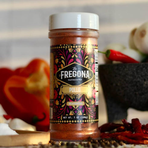 LA FREGONA Pack 1 (4-Pack, Seasoning de Carne Asada | Sea Food | Orange Pepper | Chicken Fajitas)