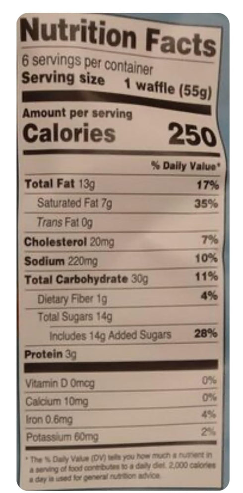 Generic Pack 2 660g Brioche Style Lige Waffles of total