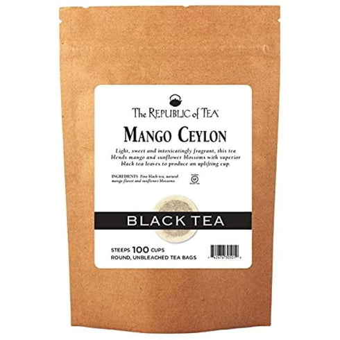 The Republic of Tea Mango Ceylon Black Tea, Metabolic Frolic Tea, 100
