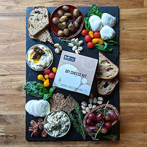 URBANCHEESECRAFT Mozzarella, 4 1 Cheese Making Kit - Ricotta & Farmers' - Batches, Make Cheese in Hour, Vegetarian