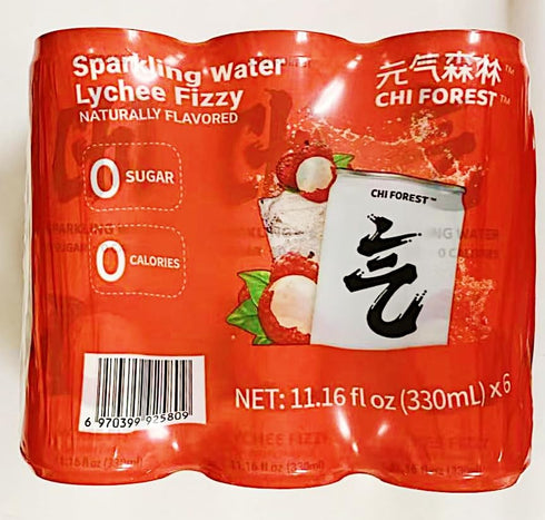 Generic (11.16 ozX6Can) Sparkling Water, Zero Sugar, Zero Calories, Lychee Fizzy Naturally Flavor, fl