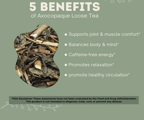 ABBASI & CO 5oz 40+ Axocopaque Tea Tearberry Herbal Tea - Cups | Loose Leaf - Wildcrafted hierba/te, Wintergreen