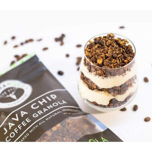 8oz (pack 3) Mocha Nola, Java Chip, SOFI Award Winning Granola, Family Owned Business
