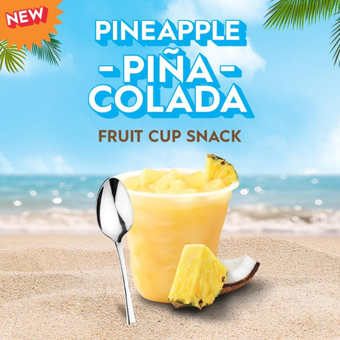 7 oz Pack 6 (12 Del Monte Escapes Pineapple Pina Colada, Cups, of Cups)