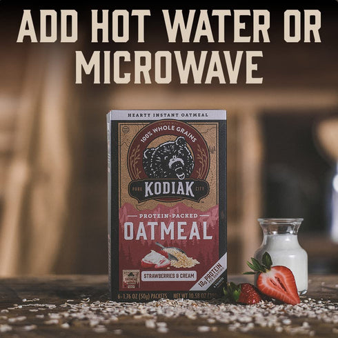 Packets, 6 Packets 1.76 (Pack 6) Kodiak Cakes Instant Protein Oatmeal Maple & Brown Sugar, - Ounce
