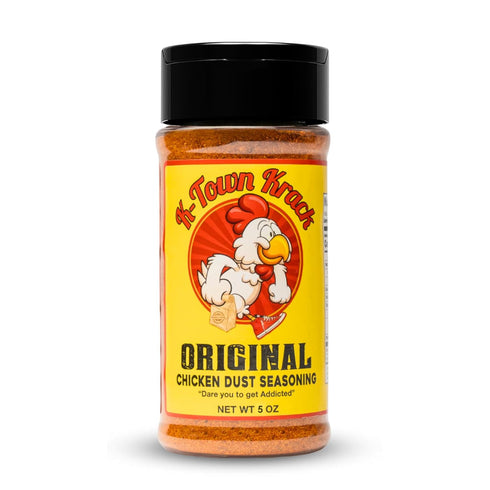K-Town Krack Original Chicken Dust Seasoning, 5oz - All-Purpose BBQ Rub for Chicken, Beef, Pork, Fish