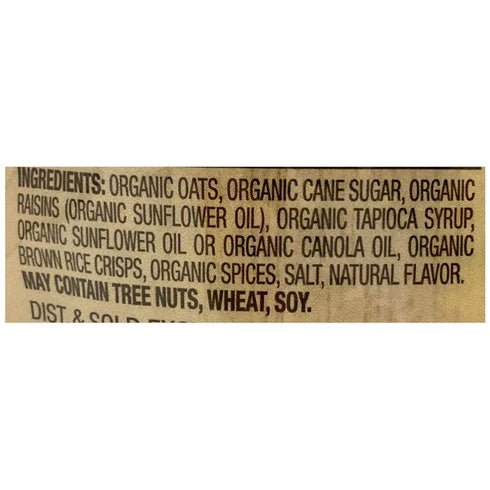 Simply Nature (Pack 2 12 oz Organic Cinnamon Raisin Granola of x bags)