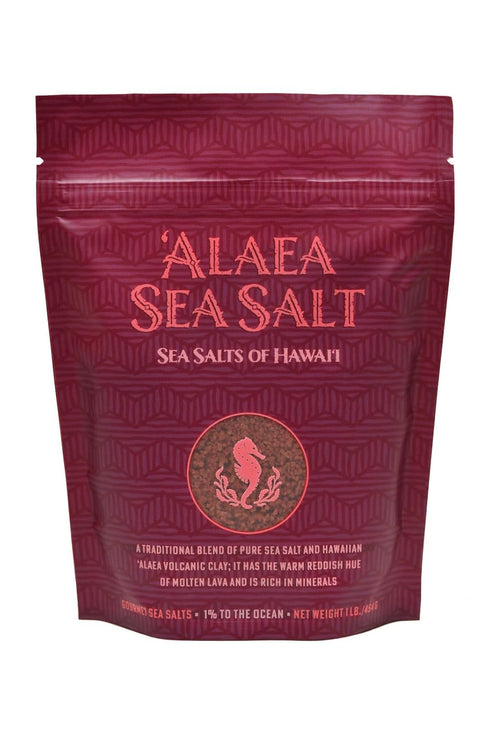 Sea Salts of Hawaii Alaea Sea Salt 1lb. Bag 100% Hawaiian Sea
