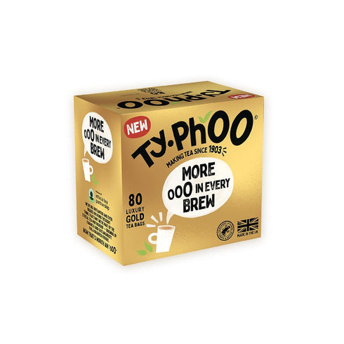 TY.PHOO 80 (Pack 4) Typhoo Gold (More In Every Brew) Luxury Tea Bags