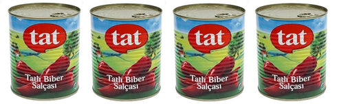 Generic Tat Sweet Red Pepper Paste, Turkish Tatli Biber Salcasi in Can, 30