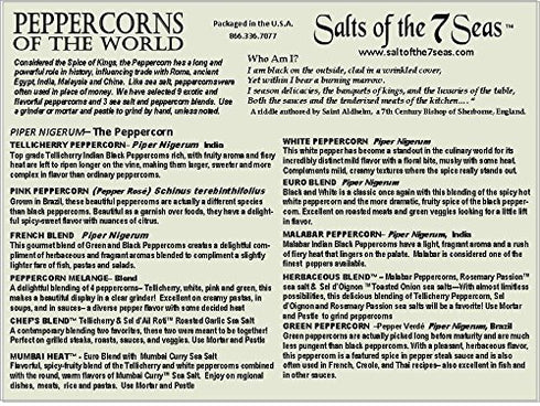 Salts of the 7 Seas Peppercorns of the World Sampler