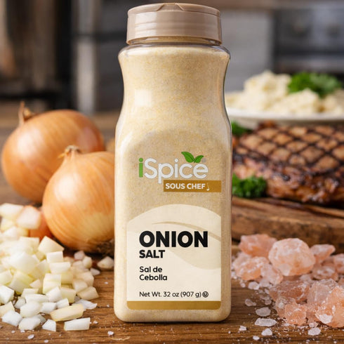 32 oz iSpice Blend | Onion Salt | | Bulk Size | Rich Aroma | Kosher (Onion Salt)
