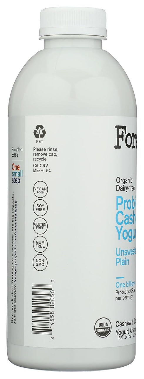 28 FORAGER PROJECT Organic Plain Cashew Drinkable Yogurt, FZ