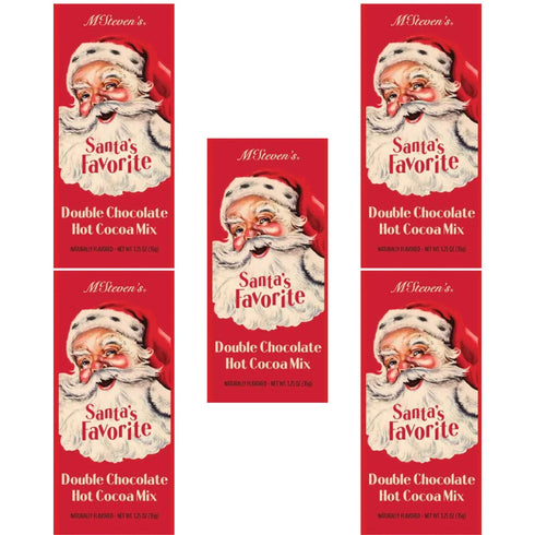 McSteven's Hot Chocolate, Santa's Double Chocolate Cocoa, 1.25 Ounce (Pack of 5)