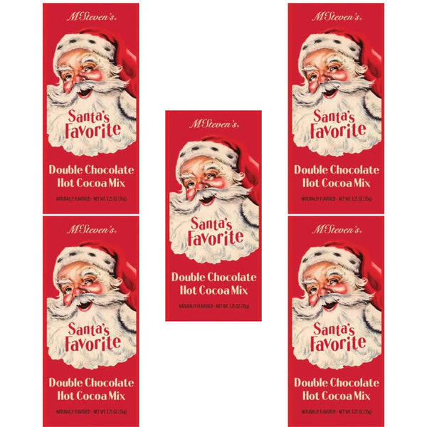 McSteven's Hot Chocolate, Santa's Double Chocolate Cocoa, 1.25 Ounce (Pack of 5)