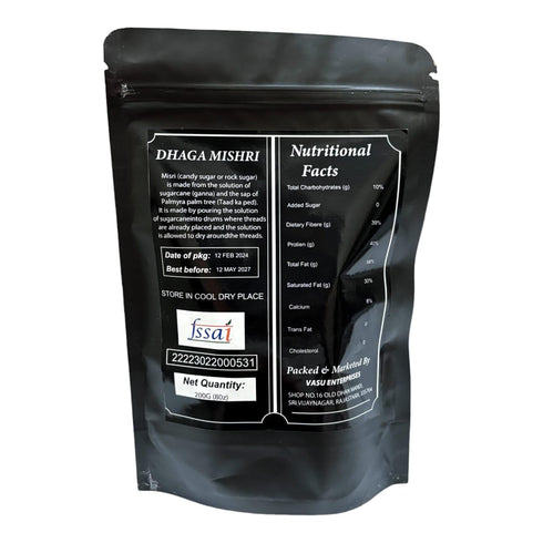Generic (500, Organic Herb Dhaga Mishri, Rock Sugar Crystals, Sugar Crystals, Mishri Dana, Thread Crystals, Kuja