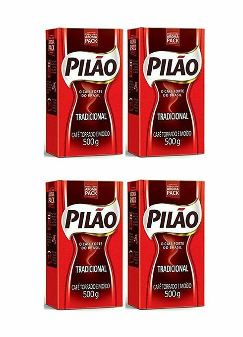 Pilo Pilao Coffee Traditional Roast and Ground- Caf Torrado e Modo - 17.60oz.
