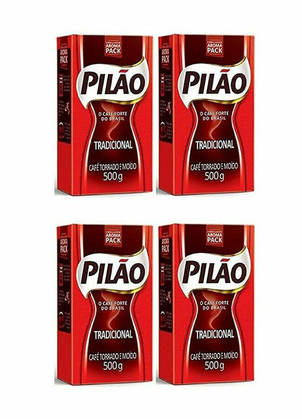 Pilo Pilao Coffee Traditional Roast and Ground- Caf Torrado e Modo - 17.60oz.