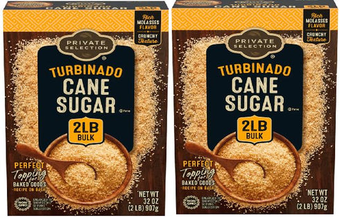 Generic Turbinado Cane Sugar (2 Boxes, 32 oz. each)