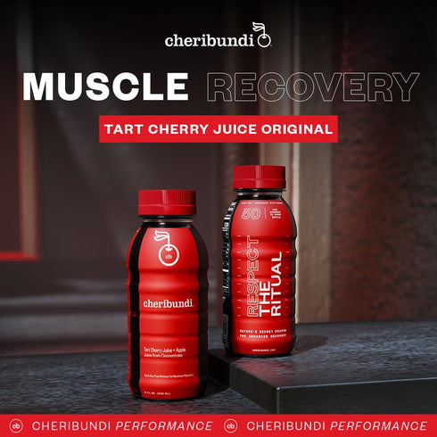 8 floz (12 Pack) Cheribundi Tart Cherry Juice Original | Tart Cherry Sweetened with Apple Juice | Athletes Recovery