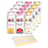 (Pack 12 (16.6oz/can) 12 INOTEA POBBLE BURSTING BUBBLE TEA of Cans) includes SALTATION Thank You Card | Canned Iced Tea