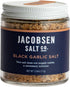 Jacobsen Salt Co. Black Garlic Salt Kosher Sea Salt, Non-Iodized, Made in