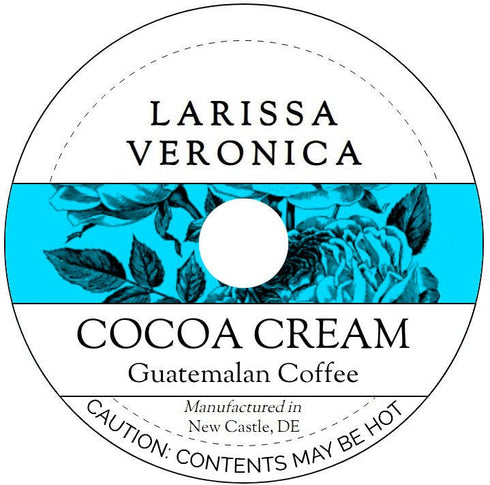 Larissa Veronica Cocoa Cream Guatemalan Coffee (Single Serve K-Cup Pods) (Gourmet, Naturally Flavored, Whole