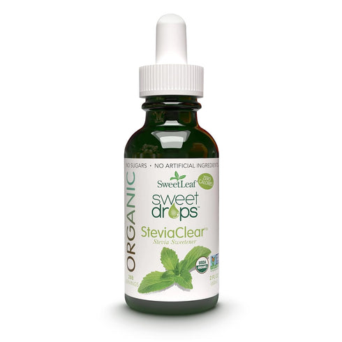 SweetLeaf Organic Sweet Drops - Flavored Stevia Liquid Sweetener, 2 Fl Oz (Pack of 1), Zero Calorie, Sugar Alternative