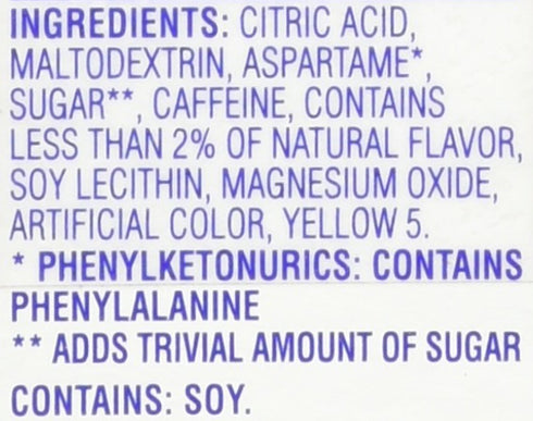 Crystal Light On The Go Citrus Caffeine - 10 Packets (Pack of 4)
