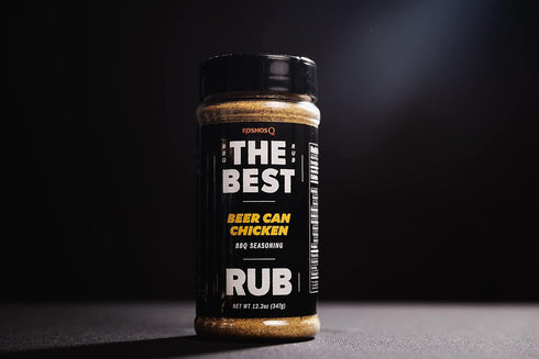Kosmos Q The Best Beer Can Chicken Rub, BBQ Meat Dry Rub, 12.2 oz