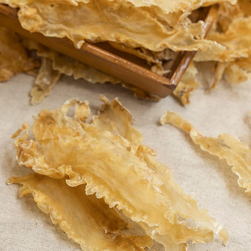 701 (250grams) Dried Cod Fish Maw Hua Jiao,Fish Maw,Fish Maw Dry Goods,Deep Sea Isinglass,Arowana Isinglass,Dry Goods