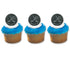 Hockey Puck Ring Cake Cupcake Topper (24-Pack)