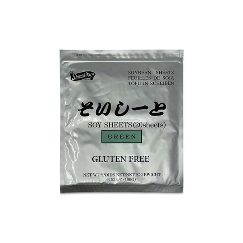 Shirakiku Green Sushi Soy Wrapper- Authentic Japanese Gluten-Free Wraps for Tofu, sushi