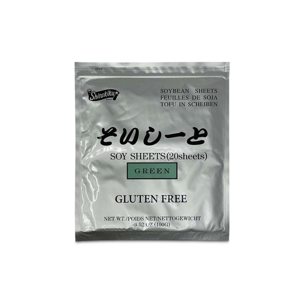 Shirakiku Green Sushi Soy Wrapper- Authentic Japanese Gluten-Free Wraps for Tofu, sushi