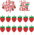 Red Glitter Berry Sweet Baby is on the Way Cake Topper -