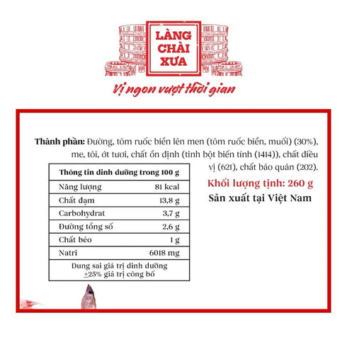 Generic Mm 400g Ruc n Lin Lang Chai Xua Traditional Vietnamese Shrimp Paste, Authentic Fish Sauce, Spicy Fermented