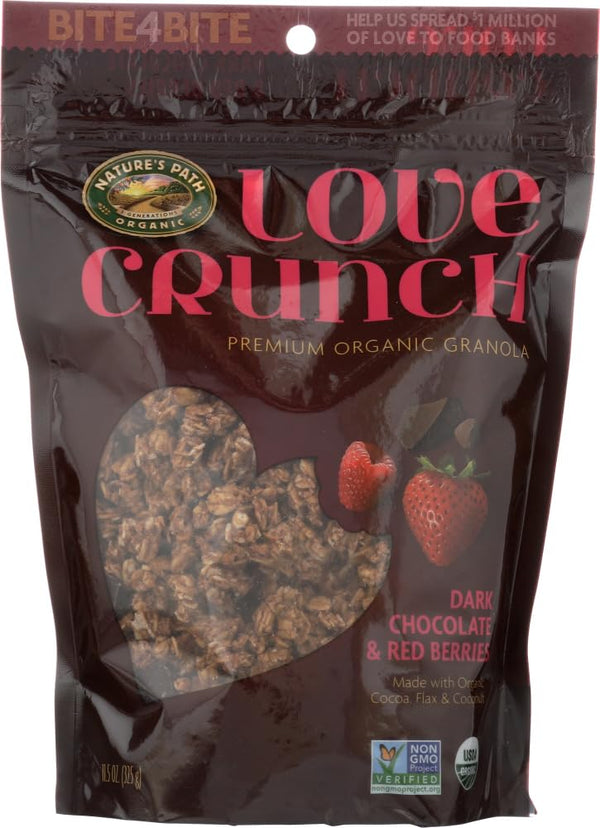 BFYSYO Nature's Path, Love Crunch, Premium Organic Granola, Dark Chocolate & Red Berries,