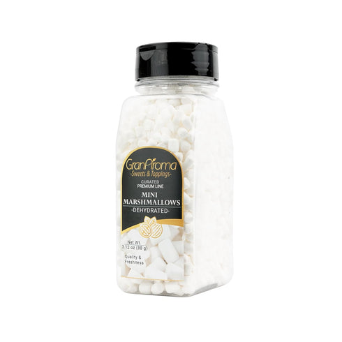 (3.12 GranAroma Dehydrated Marshmallows, Crunchy, Perfect for Hot Cocoa, Cereal Topping, Baking, and Snacking Ounce)